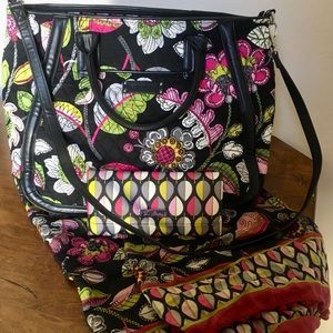 Vera Bradley Tote, Scarf and Wallet